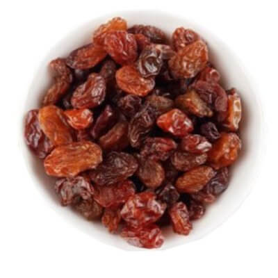 sultana raisin in bowl from top price-RSTfood
